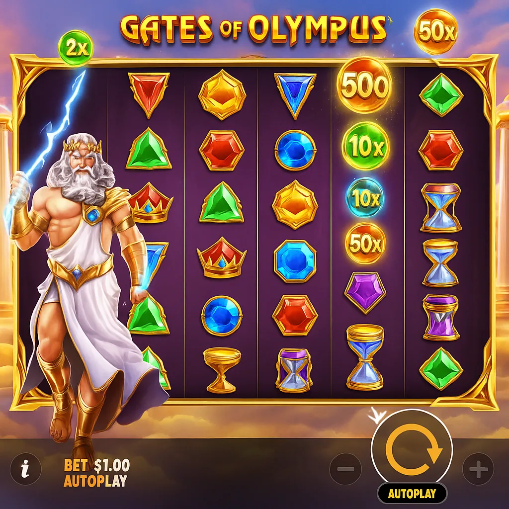 Amon Casino - Gates of Olympus Slot Game by Pragmatic Play