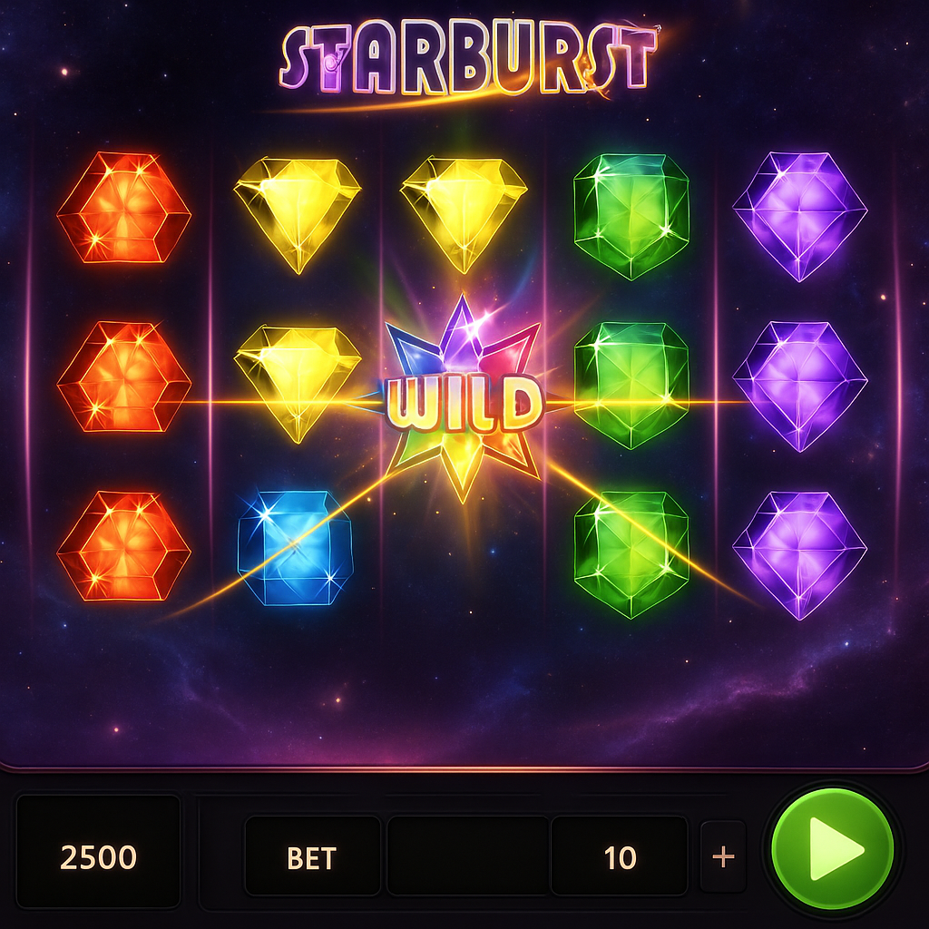 Amon Casino - Starburst Slot Game by NetEnt